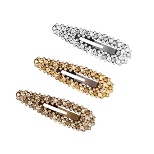 KAILIKETIY 3 Stück Teiliges Bling Haarspangen für Damen und Mädchen Funkelnde Wasserfall Form Modische Haarklammern mit Langlebigem Material für Alltag und Besondere Anlässe Zufällige Farbe von KAILIKETIY