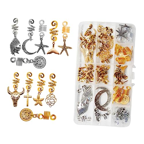 KAILIKETIY 33stücke Teiliges Dreadlocks Schmuckset Verstellbare Haaraccessoires Für Verschiedene Frisuren Für Partys Und Fotoshootings Leichte Und Langlebige Haarschmuckteile von KAILIKETIY