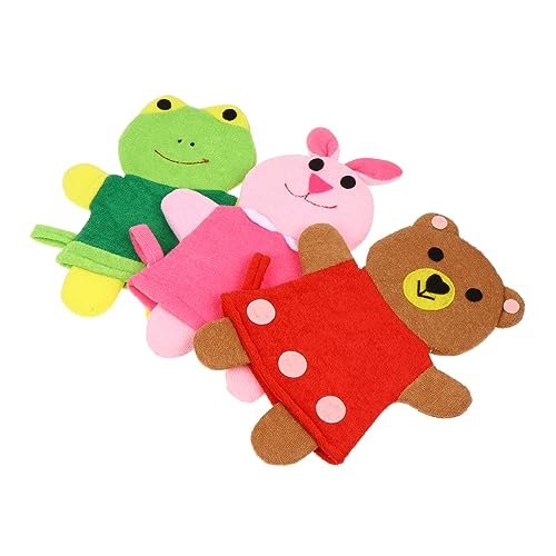 KAILIKETIY 3Stücke Badehandschuhe Cartoon Tier Design Effektive für Junge Mädchen Spaß Beim Baden für Babypartys und von KAILIKETIY