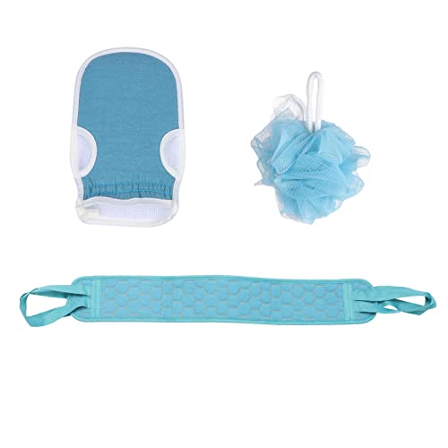 KAILIKETIY 3stücke Dekontaminations- Mit Langes Rückentuch Badeschrubber Tragbares Badetuch Badeset Für Frauen Männer Hängendes Design Hornhautentfernung Muskelentspannung von KAILIKETIY