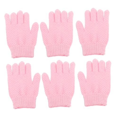 KAILIKETIY 3paare Doppelseitige Exfoliationshandschuhe Aus Peeling-handschuhe Für Körperpflege Für Männer Und Frauen Zur Effektiven Entfernung Abgestorbener Haut Im Bad Dusche von KAILIKETIY