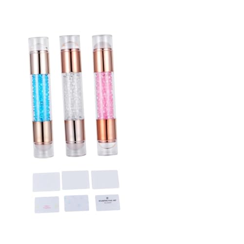 KAILIKETIY 3stücke Nail Art Stempel Mit Acryl Doppel Kopf Stamping Werkzeug Für Diy Maniküre Dekoration Nägel von KAILIKETIY