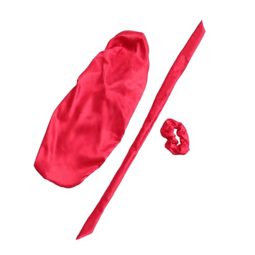 KAILIKETIY 3stücke Satinhaube Zum Schlafen Elastische Bandhauben Für Nacht Schlafmütze Aus Satin Nachtschlafmütze Mit Gummiband Weiche Und Bequeme Hauben Für Frauen von KAILIKETIY