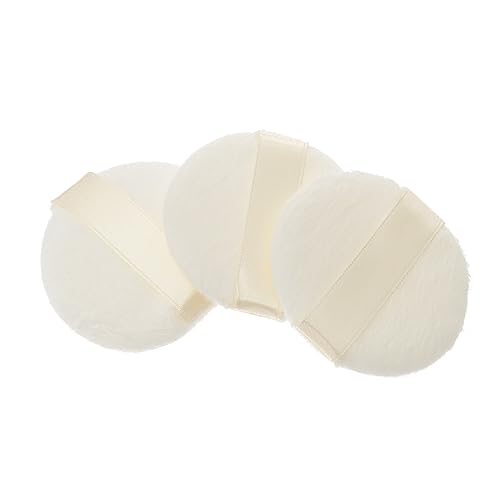 KAILIKETIY 3stücke Ultra-kurzplüsch Puderquaste Für Junge Mädchen Flauschige Körperpuder-applikatoren Wiederverwendbar Für Sanfte Anwendung Von Puder Und Kosmetik von KAILIKETIY