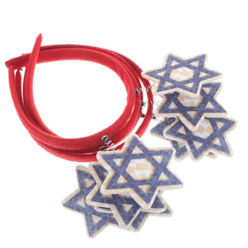 KAILIKETIY 4 Stck. Pessach Party Haarbänder mit Davidstern für Chanukka Dekorationen und Foto Requisiten zur Kopfhaut Vielseitig Einsetzbar Bequemes Material von KAILIKETIY