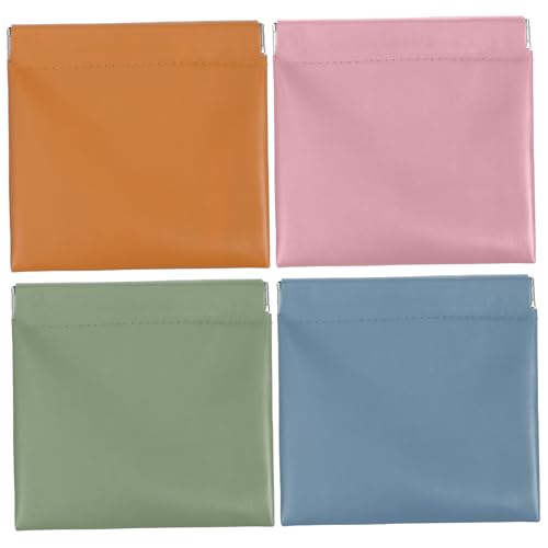 KAILIKETIY 4 Stück Mini Kosmetiktasche wasserdichte Makeup Pouches für Handtaschen Tragbare Organizer für Damen Faltbares Design für Reisen TPU und Praktisch von KAILIKETIY