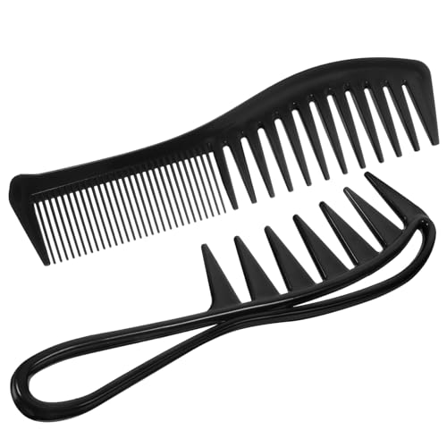 KAILIKETIY 4 Stück Teiliges Haarkamm Set Breitzahnkämme für Männer Professionelles Styling Tool zum Entwirren von Nassem Haar für Friseursalons und Haarstyling von KAILIKETIY