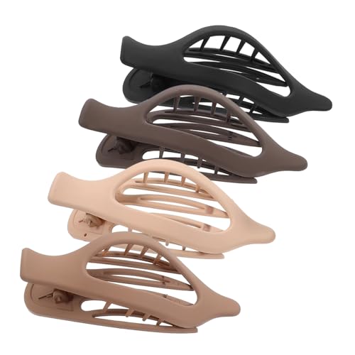 KAILIKETIY 4Stücke Flache Haarklammern für Damen Französische Haarspangen Hautfarbe Stylisches Haarschmuck für Verschiedene Frisuren und Anlässe von KAILIKETIY