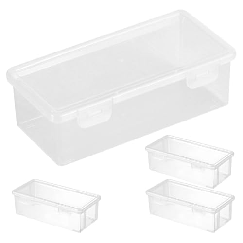 KAILIKETIY 4Stücke Stapelbare Transparente Stiftbox mit Schnappverschluss Großes Aufbewahrungssystem für Schreibwaren für Kunststudenten und Büromaterialien KAILIKETIY 4Stücke Stapelbare Transparente Stiftbox mit Schnappverschluss Großes Aufbewahrungssystem für Schreibwaren für Kunststudenten und Büromaterialien von KAILIKETIY