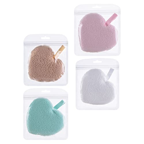 KAILIKETIY 4Stücke Wiederverwendbare Make Up Entferner Pads Sanfte Gesichtsreinigungsschwämme Herzform Hypoallergen für Hauttypen zur Täglichen Make Up Entfernung KAILIKETIY 4Stücke Wiederverwendbare Make Up Entferner Pads Sanfte Gesichtsreinigungsschwämme Herzform Hypoallergen für Hauttypen zur Täglichen Make Up Entfernung von KAILIKETIY