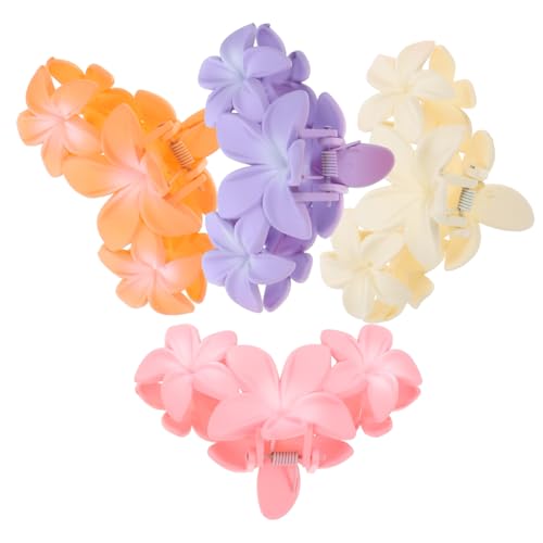 KAILIKETIY 4stücke Blumenhaarklammern Für Damen Blume Klaue Haar Clips Haarschmuck Mit Blume Design Stabil Und Formstabil Vielseitig Für Jeden Anlass von KAILIKETIY