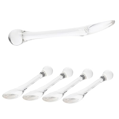 KAILIKETIY 5 Stück Augencreme Löffel Professioneller Augenmassagegerät Tragbarer Augencreme Applikator Zinklegierung Für Tägliche Anwendung Augenringe Und Schwellungen von KAILIKETIY