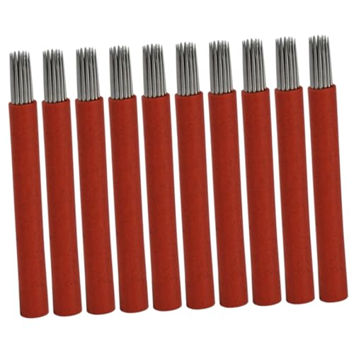 KAILIKETIY 50stücke Microblading Augenbrauenklingen Mit Kunststoffrohren Hochwertige Elastische Nadeln Für Dauerhaftes Augenbrauen-make-up Für Professionelle Anwendungen von KAILIKETIY