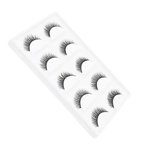 KAILIKETIY 5paare Wimpernverlängerung Dicke Dichte Faserwimpern Für Frauen Und Mädchen Make-up-zubehör Aus Dünnem Material Einfach Anzubringen Entfernen von KAILIKETIY
