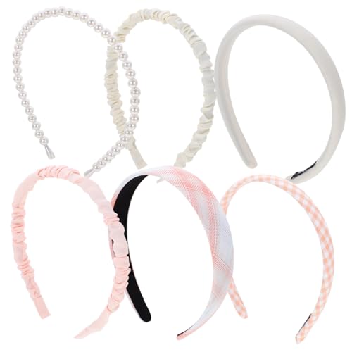 KAILIKETIY 6 Stck Teiliges Haarband für Frauen Leichtes Dekoratives Stirnband in Süßem Design Modisch und Vielseitig für Partys und Alltag Geeignet für Damen und Mädchen Farblich Abgestimmt von KAILIKETIY