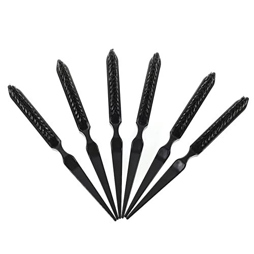 KAILIKETIY 6 Stück Teiliges Profi Haarkämmenset für Herren Langlebiger Friseurkamm mit Glatter Oberfläche zum Styling Entwirren und Volumenaufbau bei Natürlichem Schwarzem Haar Salongeeignet von KAILIKETIY