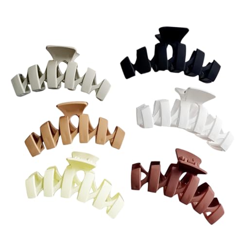 KAILIKETIY 6stücke Große Haarklammern Haarklammern Für Damen Minimalistisches Haarstyling-zubehör Für Dünnes Und Dickes Haar von KAILIKETIY