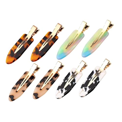 KAILIKETIY 8 Stück Keine Spur Haarspange Alligator Haarspangen klein Silber Haarspangen für Damen Bobby haarschmuck Haarklammern Haarspangen für dünnes Haar Haarstyling-Clips Acetatfolie von KAILIKETIY