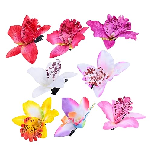 KAILIKETIY 8Stücke Orchideen Haarnadeln für Hochzeiten und Partys Haarklammern für Damen für Strandfotos und Festliche Anlässe mit Elegantem Blumenschmuck von KAILIKETIY