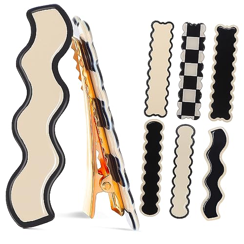 KAILIKETIY 8Stücke Spurlose Haarspangen für Damen Rutschfeste Krokodilklemmen Haarschmuck für Sicheres Styling Biegung Freundlich zum Haar von KAILIKETIY