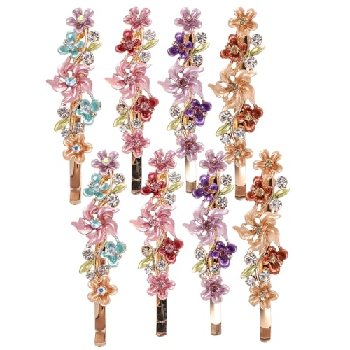 KAILIKETIY Seitliche Blumen-clips Für Das Haar Strass-haarspangen-set Für Frauen Und Mädchen Elegante Und Modische Haardekorationen KAILIKETIY Seitliche Blumen-clips Für Das Haar Strass-haarspangen-set Für Frauen Und Mädchen Elegante Und Modische Haardekorationen von KAILIKETIY