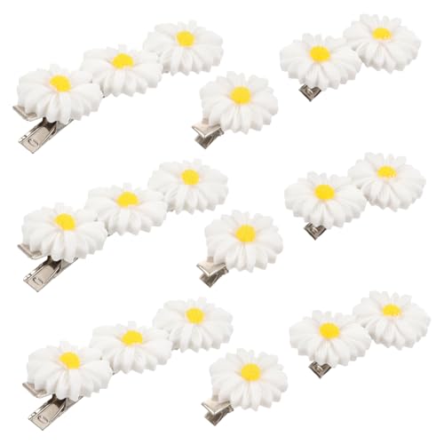 KAILIKETIY 9Stücke Teiliges Daisy Haarnadel für Bunte Blumenhaarklammern für Partys Urlaub und Alltag Passend für Dickes Glattes und Lockiges Haar von KAILIKETIY