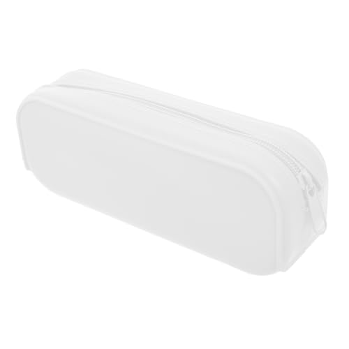 KAILIKETIY Federmäppchen Aus Silikon Ästhetische Bleistifttasche Organizer Für Stifte Make-up-Pinsel Lineale Notizen Radiergummis Leicht Mit Glattem Reißverschluss von KAILIKETIY