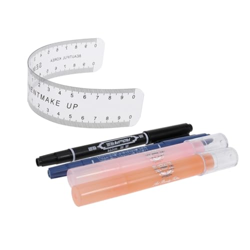KAILIKETIY Augenbrauen Microblading Kit Marker Radierer Makeup Ruler Öl Stift für Damen Leichtes Design für Präzises Augenbrauen Make Up und Tätowierungseinsatz von KAILIKETIY