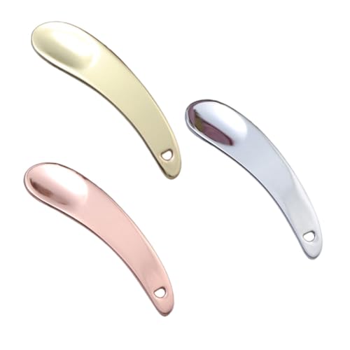 KAILIKETIY 3stücke Zinklegierung Augencreme Löffel Kosmetikspatel Für Gesichtscreme Essenz Und Praktisch Und Roségold Für Saubere Anwendung von KAILIKETIY