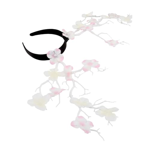 KAILIKETIY Baumzweig-haarband Für Mädchen Mit Blumen Handgefertigtes Stirnband Kopfbedeckung Für Haarschmuck Für Braut Party-accessoire von KAILIKETIY