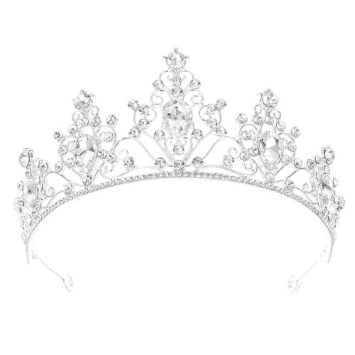 KAILIKETIY Dekorative Krone Hochzeit Tiara für Braut Abschlussball und Partys Leichtes und Langlebiges Material Haaraccessoires für Feste und Feiern von KAILIKETIY