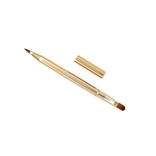KAILIKETIY Doppelseitiger Ausziehbarer Lippenpinsel Für Präzises Make-up Tragbarer Lippenstift Und Concealerpinsel Für Und Mädchen Gold von KAILIKETIY