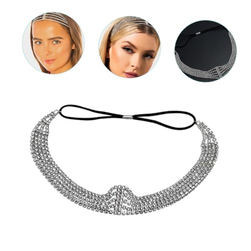 KAILIKETIY Elastisches Damen Haarband mit Mehrschichtigen Funkelnden Strasssteinen Modisches Kopfaccessoire für Festivals Partys Hochzeiten und Festliche Anlässe KAILIKETIY Elastisches Damen Haarband mit Mehrschichtigen Funkelnden Strasssteinen Modisches Kopfaccessoire für Festivals Partys Hochzeiten und Festliche Anlässe von KAILIKETIY