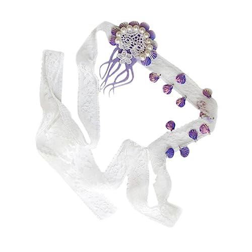 KAILIKETIY Elegantes Bohemia Brauthaarband mit Pailletten-quallen für Partys & Hochzeiten von KAILIKETIY