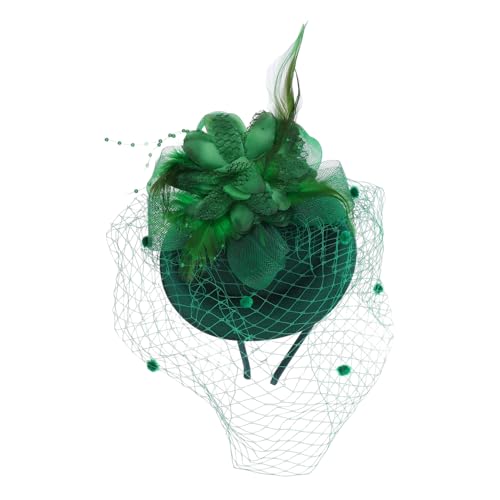 KAILIKETIY Fascinator-stirnband Für Frauen Mit Zartem Netzschleier Und Federakzenten Leicht Und Atmungsaktiv Elegantes Haaraccessoire Für Hochzeit Und Teeparty von KAILIKETIY