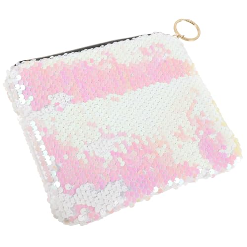 KAILIKETIY Handtasche Mit Pailletten Damen Kosmetiktasche Aus Strapazierfähigem Material Mit Reißverschluss Für Geldbörse Schlüssel Karten Und Mehr von KAILIKETIY