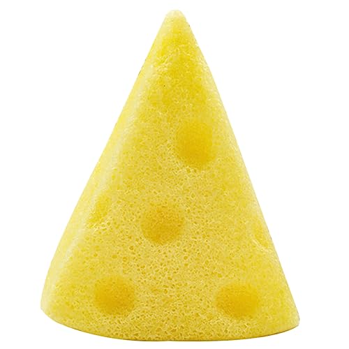 KAILIKETIY Gesichtsschwamm Aus Natürlichem Material Käsform Feuchtigkeitsspendender Reinigungsschwamm Für Sanfte Gesichtsreinigung Und Makeup-entfernung Für Empfindliche Haut Und von KAILIKETIY