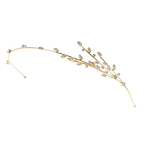 KAILIKETIY Hochzeits-stirnband Mit Strass Elegantes Haarschmuck Für Damen Modisches Haaraccessoire Für Partys Besondere Anlässe Und Tägliches Tragen Goldene Verzierung Mit von KAILIKETIY