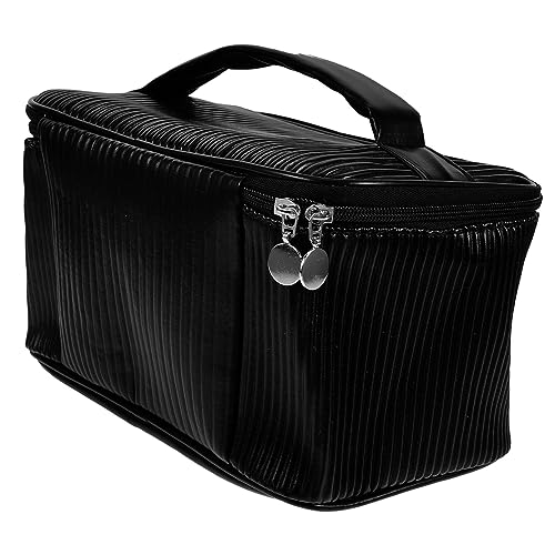 KAILIKETIY Tragbare Reise Make-up Tasche Kosmetikbeutel Aus Leder Organizer Für Damen Mit Reißverschlusstaschen Für Make-up Und Toilettenartikel Praktisch Und Stilvoll von KAILIKETIY