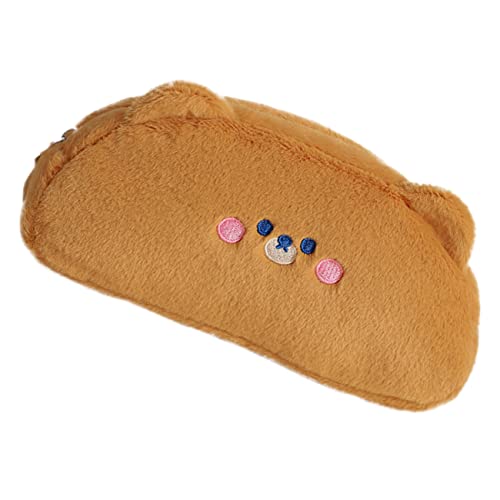 KAILIKETIY Plüsch-Karotten-bleistiftbeutel Für Schüler Großer Stauraum Cartoon-Design Multifunktionale Federtasche Für Schule Und Büro Für Stifte Radiergummis Und von KAILIKETIY