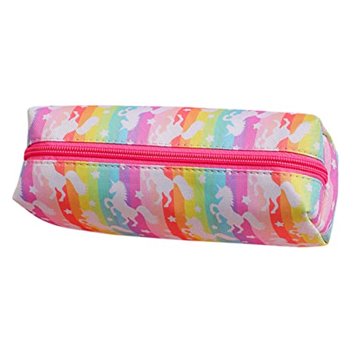 KAILIKETIY Großes Federmäppchen mit Einhorn Motiv Große Kapazität Leichter Stifte Organizer Geeignet für Schüler Lehrer und Büro Bunte Cartoon Schultasche für Jugendliche von KAILIKETIY