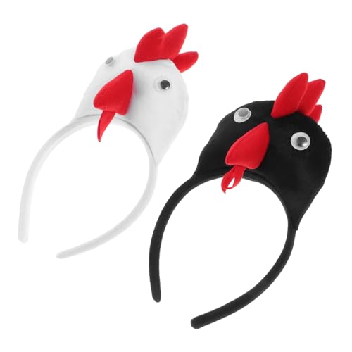 KAILIKETIY Haarband Hühnerkopf Design für Tierkostümpartys Komfortabel und Rutschfest Langlebig und Farbenfroh das Accessoire für Jede Veranstaltung von KAILIKETIY