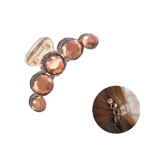 KAILIKETIY Perlen Haarkralle Mit Zahnstruktur Für Damen Und Mädchen Haarspangen Mit Bohrer Für Frauen Schöner Haarschmuck Zufällige Farbe von KAILIKETIY