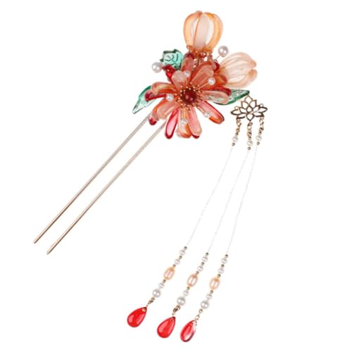 KAILIKETIY Haarnadel Mit Quaste Und Perlen Haarstab Für Frauen Und Mädchen Haargabel Für Braut Und Hochzeit Blumendekor Leichtgewichtig Und Tragbar Geschenkidee Für Partys Und von KAILIKETIY