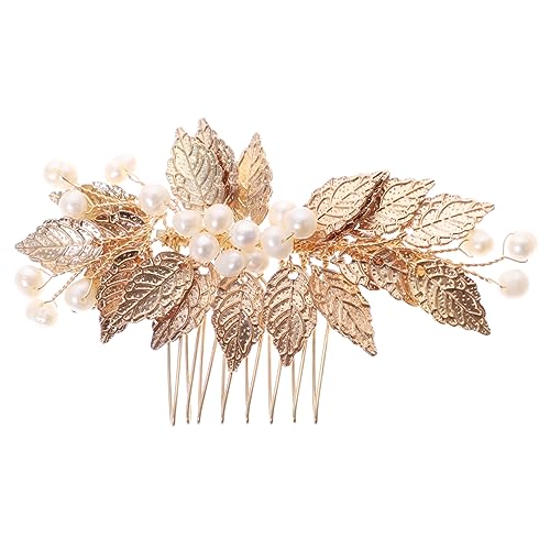 KAILIKETIY Hochzeit Haarschmuck Frauen Goldener Haarkamm Für Bräute Elegante Haaraccessoires Für Hochzeiten Und Fotoshootings von KAILIKETIY