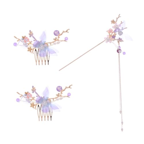 KAILIKETIY Hochwertiges Vintage Haarkamm Langen Quasten Retro hochzeits haarstecker für Damen Eleganter Haarschmuck für Festliche Anlässe Fester Sitz für Dickes und Dünnes Haar von KAILIKETIY