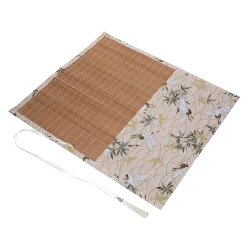 KAILIKETIY Kalligraphie Pinsel Rolltasche Große Aufbewahrungstasche für Künstler und Schüler mit Bindeband zur Sicheren Fixierung für Organisation von KAILIKETIY