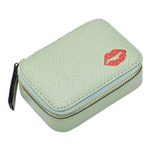 KAILIKETIY Kleine Schminktasche mit Spiegel Praktische Lippenstift Aufbewahrungstasche Multifunktionale Kosmetiktasche für Damen Tragbar für Reisen Camping und Alltag von KAILIKETIY