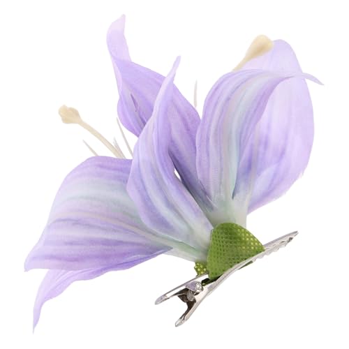 KAILIKETIY Lilienblume Haarspange Für Damen Blumen Haarschmuck Tragbare Hochzeits Haarspange Robustes Material Stilvolles Design Hawaii Accessoires Für Feiertage von KAILIKETIY