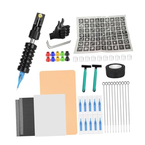 KAILIKETIY Multifunktionaler Tattoo Stifthalter Teilig für Anfänger und Profis Rutschfestes Tattoo Übungsset mit Integriertem Nadelhalter von KAILIKETIY